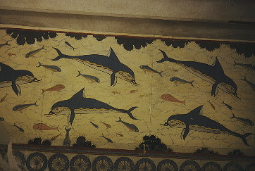 Mosaik, Delphine, Antike - Griechenland