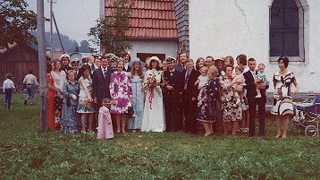 Fast alle genannten Personen waren bei unserer Hochzeit 1974